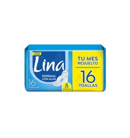 TOALLA FEMENINA LINA C-ALAS 16 U
