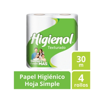 PAPEL HIG HIGIENOL TEXTURADO 4 R X 30 MT