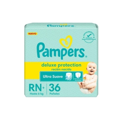 PAÑAL PAMPERS DELUXE PROT RN+ 6KG 36