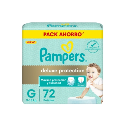 PAÑAL PAMPERS DELUXE PROT G 72