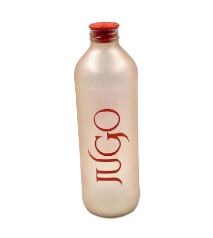 BOTELLA VIDRIO ESMERILADA JUGO