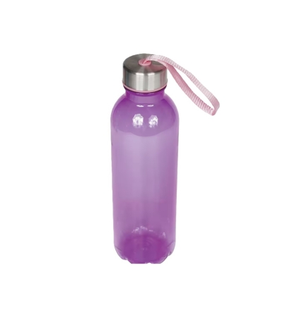 BOTELLA ACRILICO GARRAFA ROSA ROSCA 600 ML 