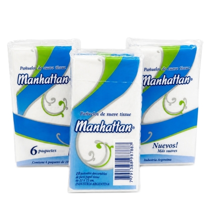 PAÑUELO TISSUE D/H 10 PAÑUELOS