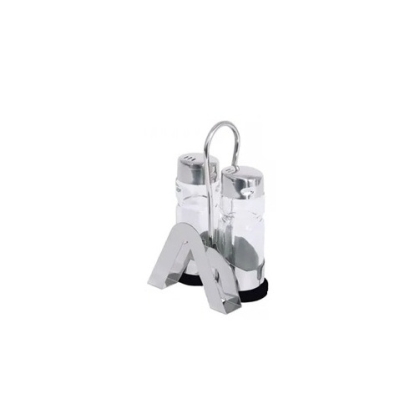 SALERO PIMENTERO VIDRIO + SERVILLETA PLASTICO