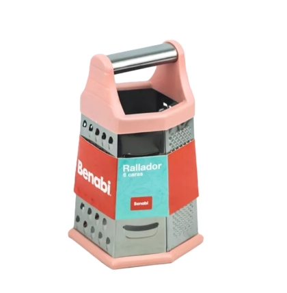 RALLADOR ACERO CH 6 CARAS BASE GOMA