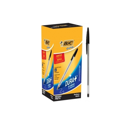 BOLIGRAFO BIC CRISTAL MEDIO NEGRO 