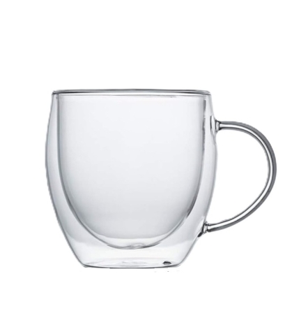 TAZA VIDRIO MUG DOBLE 410 ML