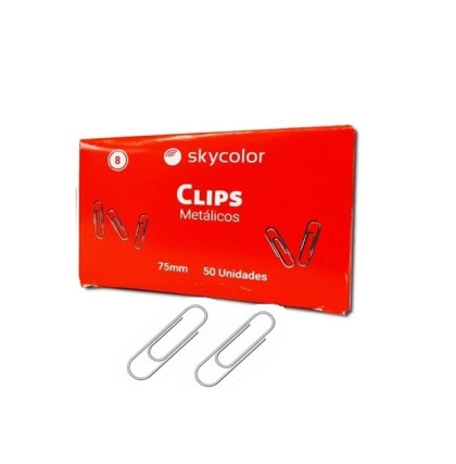 CLIPS METALICO 50 UNIDAD 75 MM