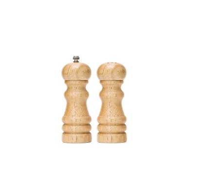 MOLINILLO Y SALERO MADERA 16 CM