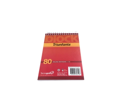 ANOTADOR A6 ESPIRAL RAYA 80 HOJAS 