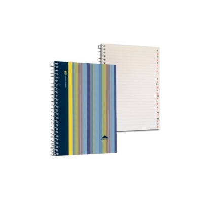 LIBRETA ESPIRAL INDICE RAYA N° 60 40 HOJAS