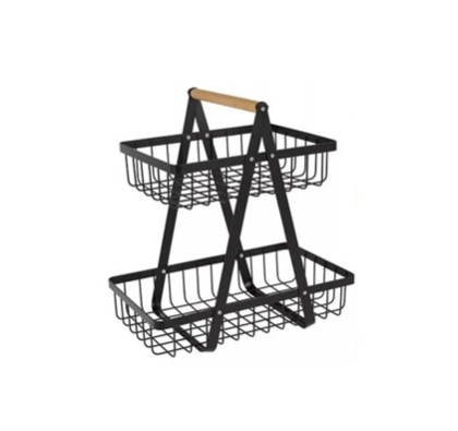ORGANIZADOR ALAMBRE 2 NIVEL MADERA