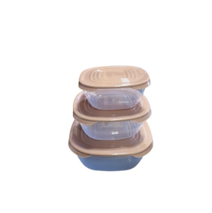 SET X 3 HERMETICO PLASTICO CUAD 0.75/1.4/2.4 