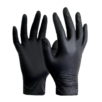 GUANTES NITRILO NEGRO L