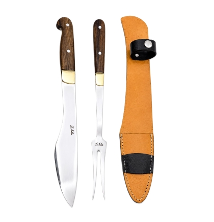 SET CUCHILLO TENEDOR PARRILLERO CORTO