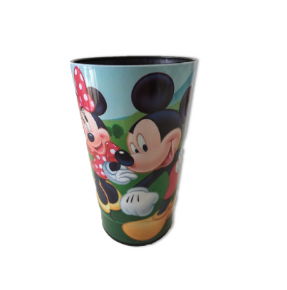 VASO PLASTICO ALTO DECORADO INFANTIL 