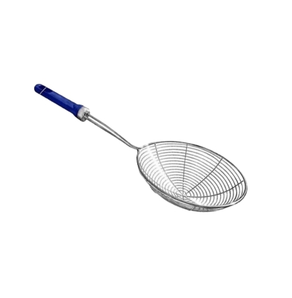 ESPUMADERA ALAMBRE MANGO PLASTICO 15 CM