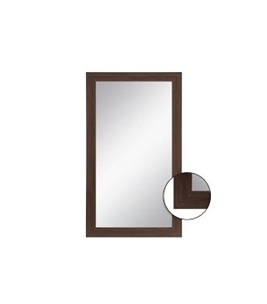 ESPEJO PARED RECTO M/ MADERA 45 X 90 CM