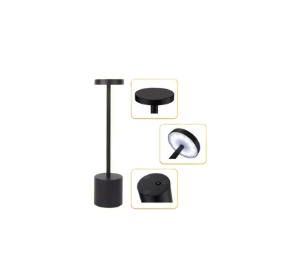 VELADOR LED METAL RECARGABLE 34 CM