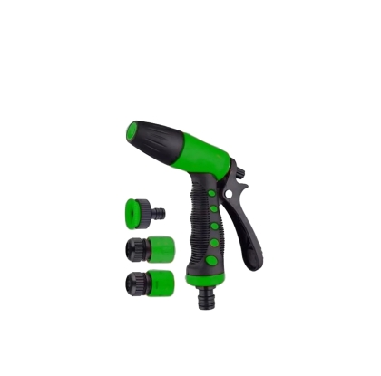 PISTOLA RIEGO PLASTICA + ACCESORIOS