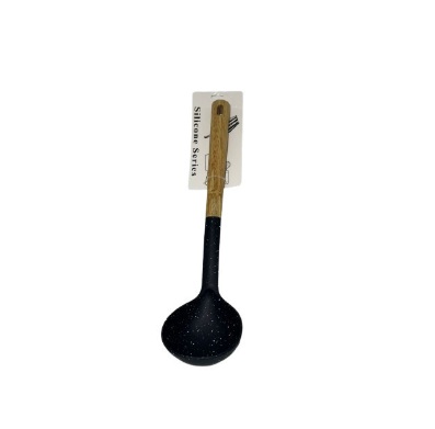 CUCHARON NYLON MANGO MADERA 