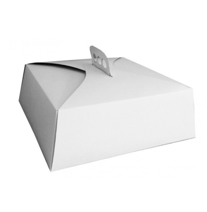 CAJA MALETIN TORTA BLANCA 27X27X10 X UNIDAD