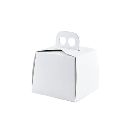 CAJA MALETIN MINI TORTA BLANCA 13X13X17 X UNI