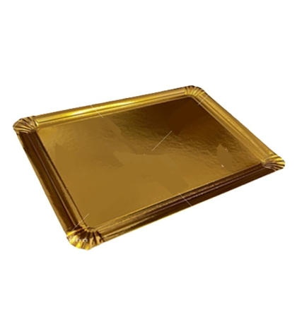 PLATO DORADO 250 GR 15 X 20 CM X UNIDAD