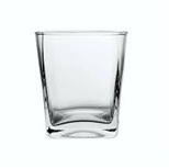 VASO VIDRIO WHISKY CUADRADO 290 CC