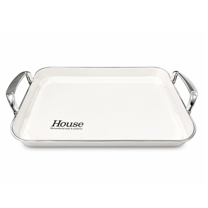 BANDEJA PLASTICA RECTANGULAR 37 X 26 CM