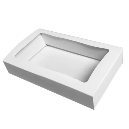 CAJA MULTIUSO BLANCA VISOR 21.5 X 13.5 X 3 X U
