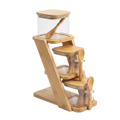 SET ESPECIERO VIDRIO ESCALERA 8 X 13 CM