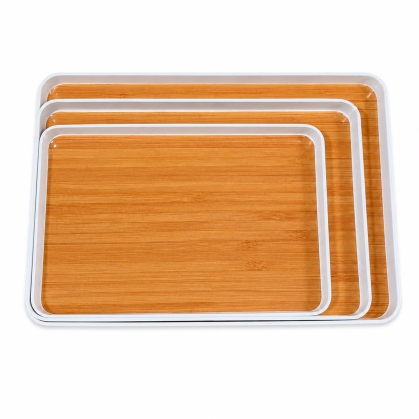 BANDEJA MELAMINA RECTANGULAR 39 X 27 CM