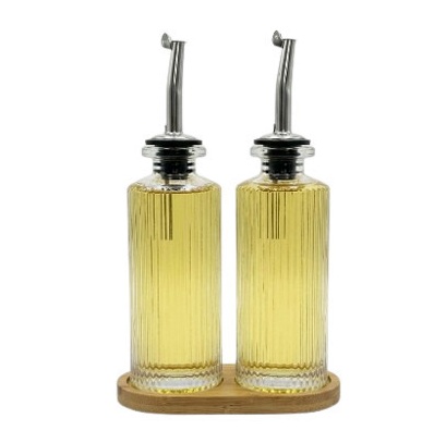 SET X 2 FRASCO VIDRIO ACEITE VINAGRE