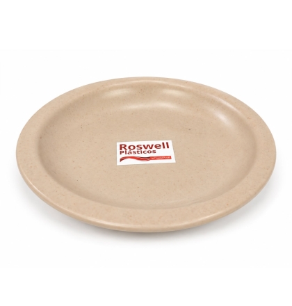 PLATO PLASTICO ARENA/CEMENTO HONDO 21 CM